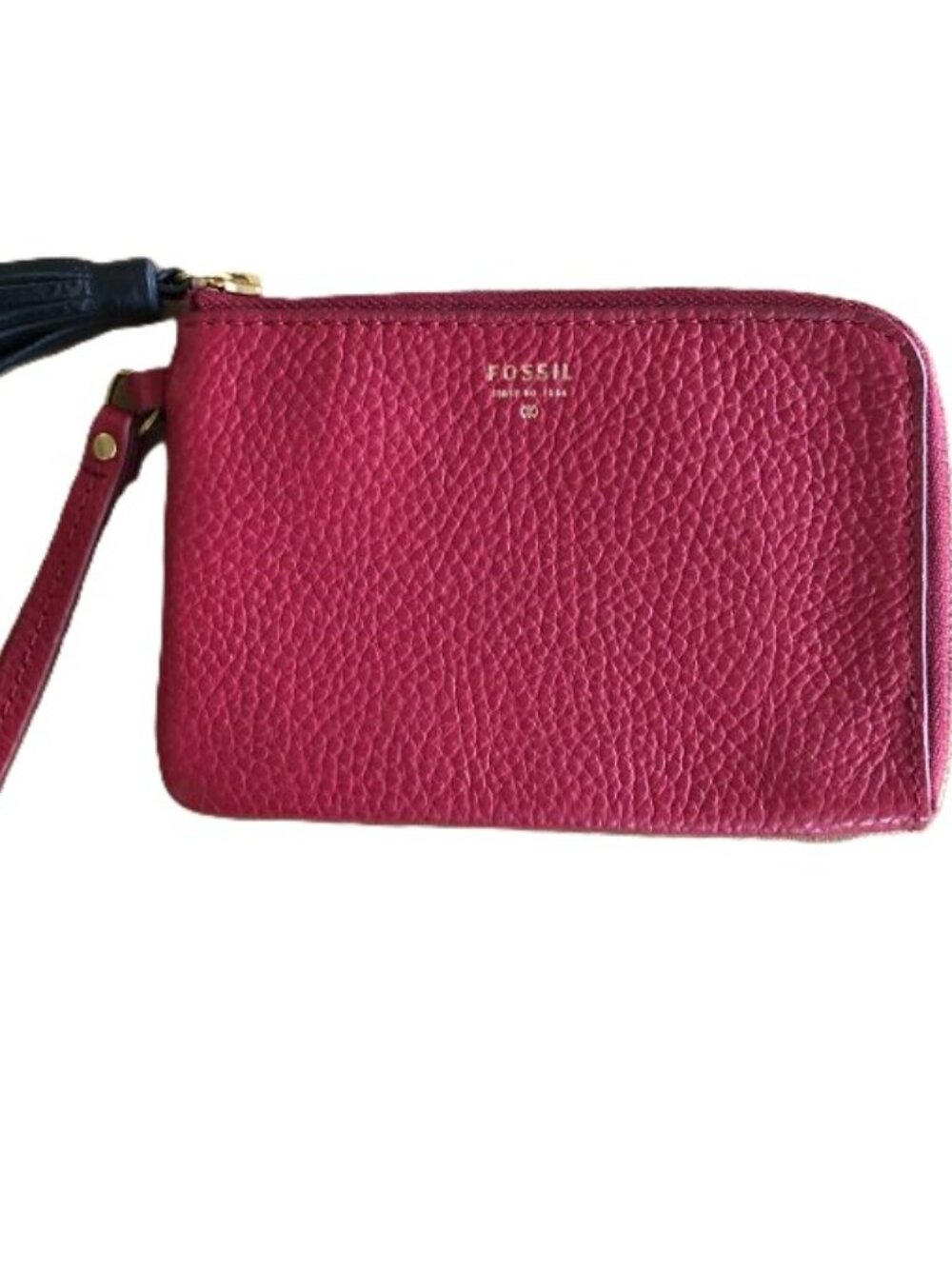 Fossil Red Tara Tassel Wristlet